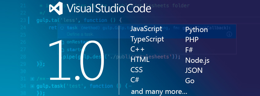 Visual Studio Code 1.0 — первая версия редактора для разработки