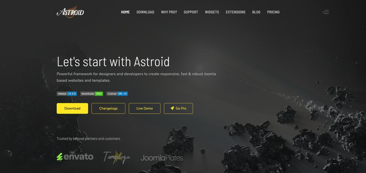 Вышел шаблон Astroid 3.3.0.Astroid - один из популярных шаблонов-конструкторов для Joomla.  v.3.3.0