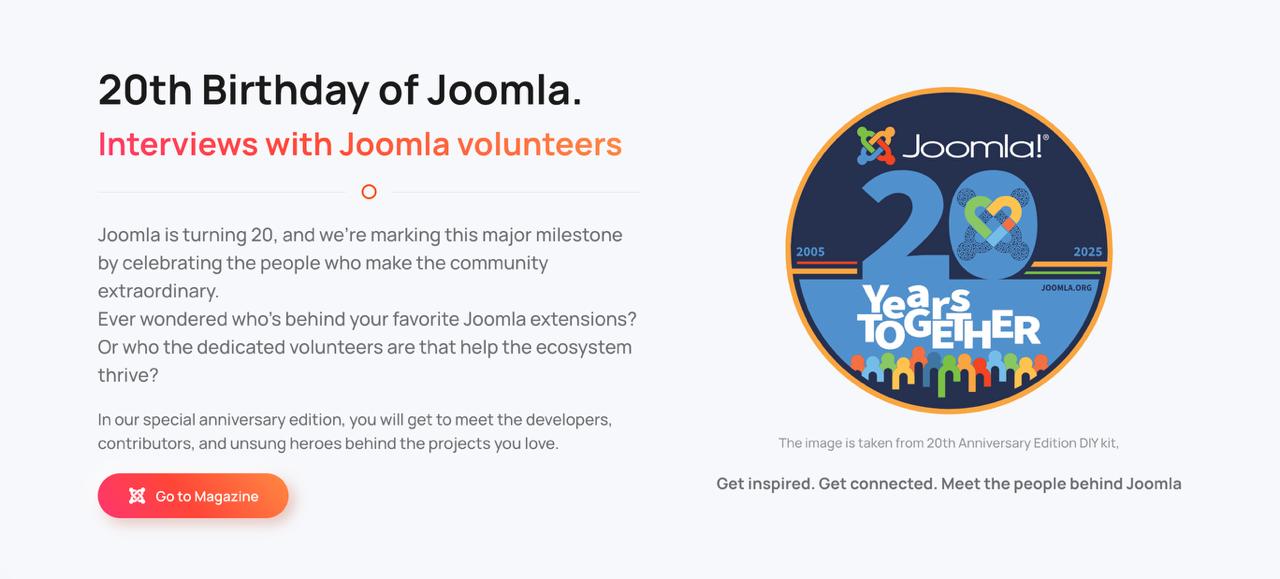 Готовлю большой выпуск, включающий интервью с участниками Joomla Ну что, интересная инициатива от...