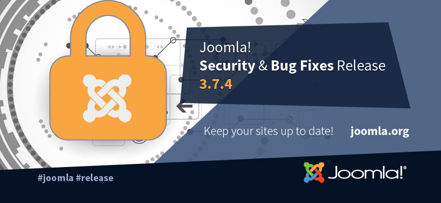 Joomla 3.7.4 релиз безопасности и исправлений