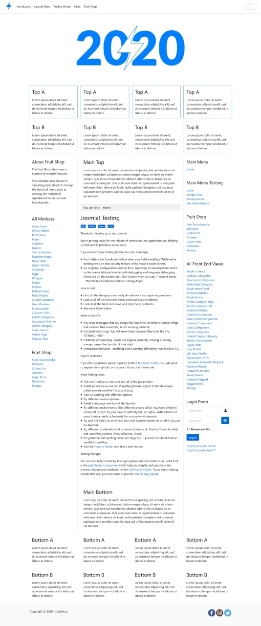 Вышла новая версия бесплатного шаблона для Joomla 4 на CSS-фреймворке HiQ