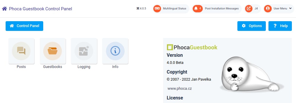 Вышла Phoca Guestbook v.4.0.0