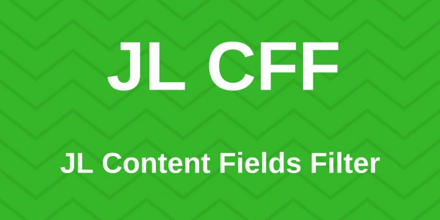 JL Content Fields Filter 3.0.0