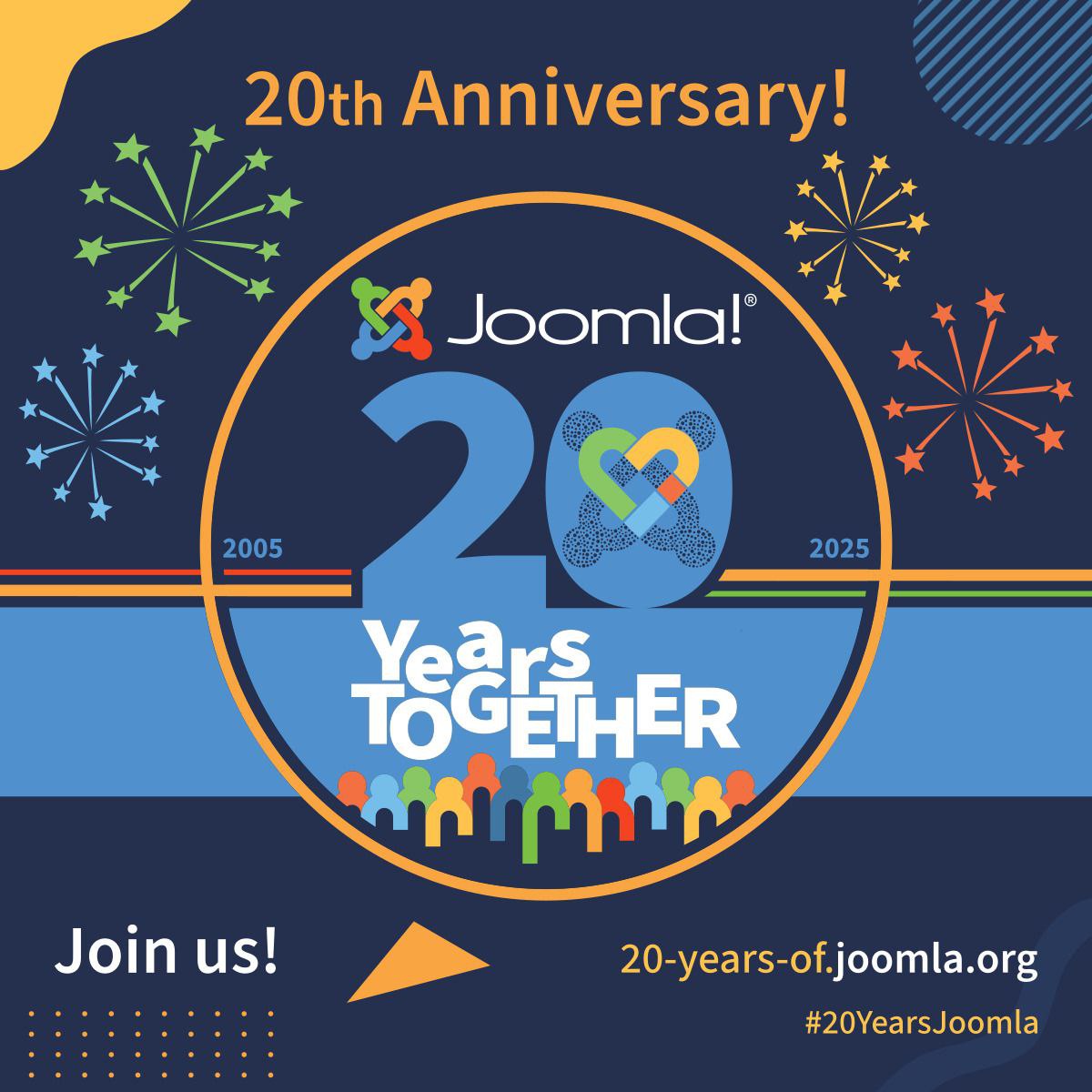20 Years of Joomla! Materials. Скоро Joomla исполняется 20 лет 20 Years of Joomla! Materials. Скоро Joomla исполняется 20 лет