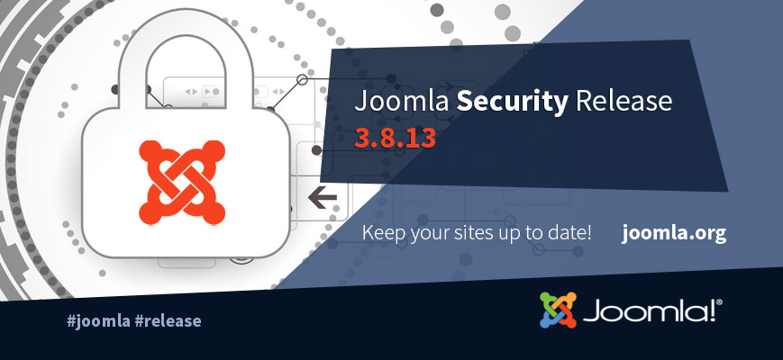 Вышел релиз безопасности Joomla! 3.8.13