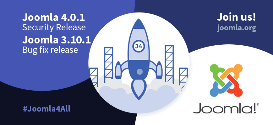 Релиз безопасности Joomla 4.0.1 и релиз Joomla 3.10.1
