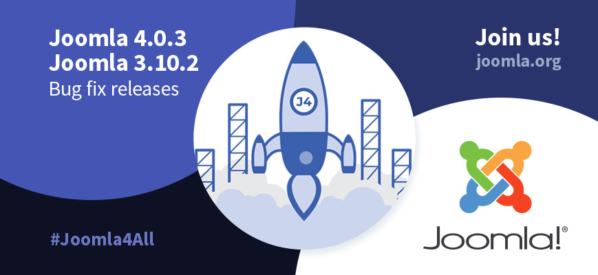 Релизы Joomla 4.0.3 и Joomla 3.10.2