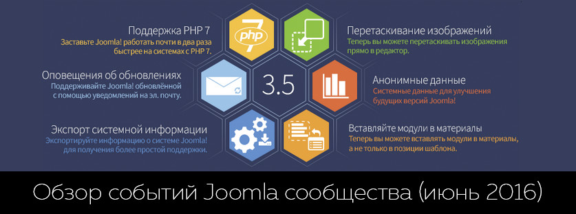 Обзор событий Joomla сообщества (июнь 2016)