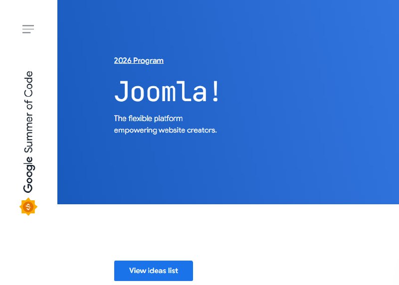 👩💻 Joomla включена в программу Google Summer of Code 2026.