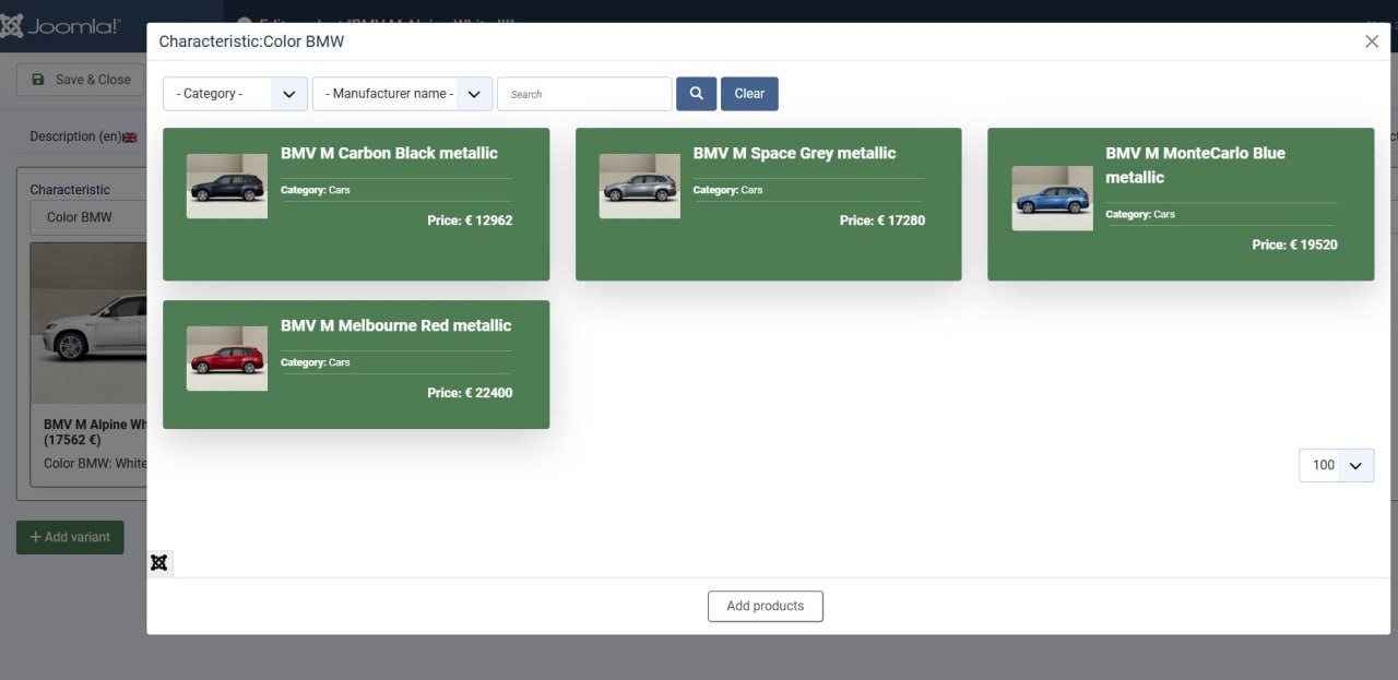 Поток товаров, связанные товары для JoomShopping 5+.